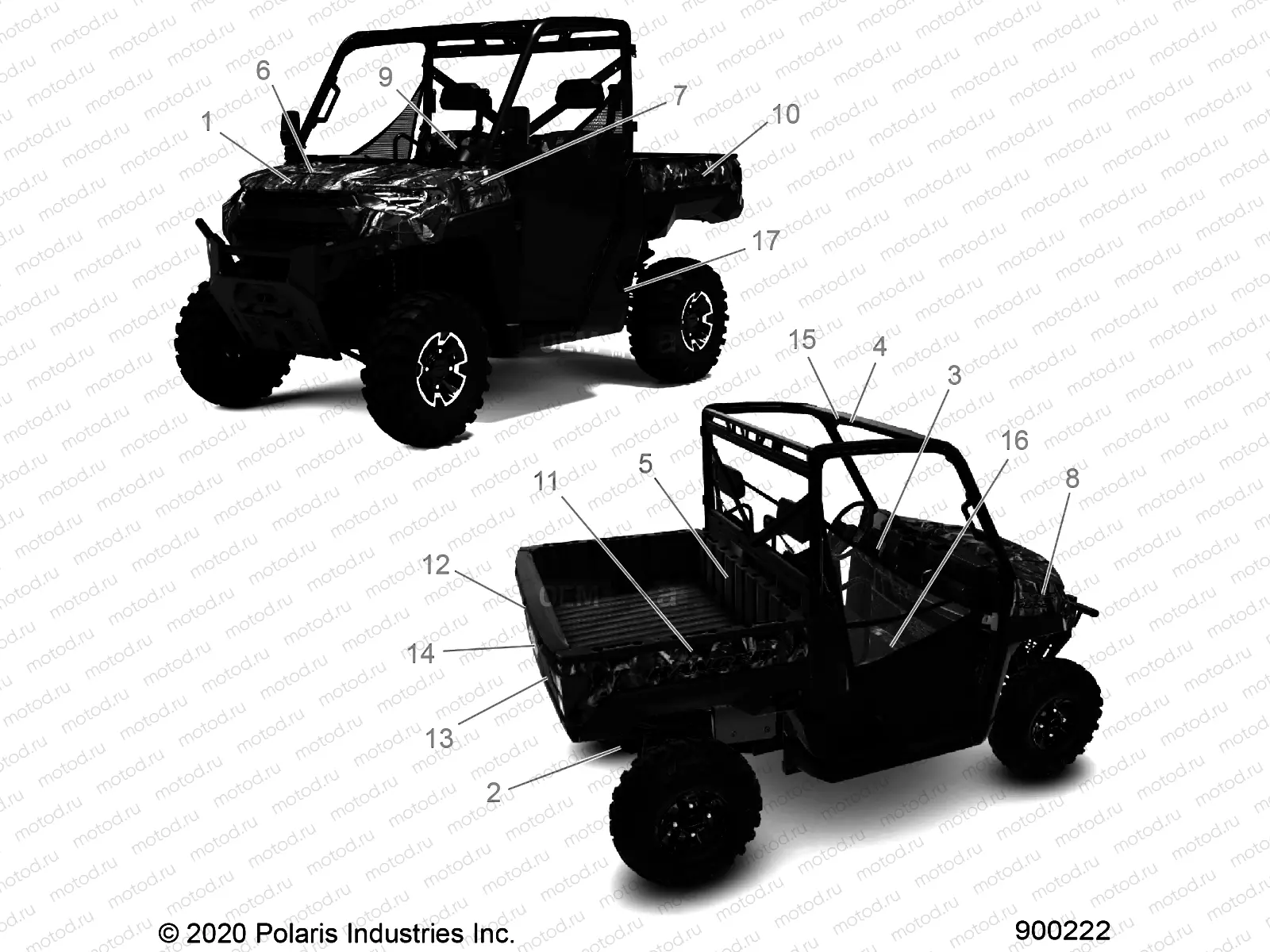 BODY | BODY, DECALS - R21RRE99FP/F9 (900222)