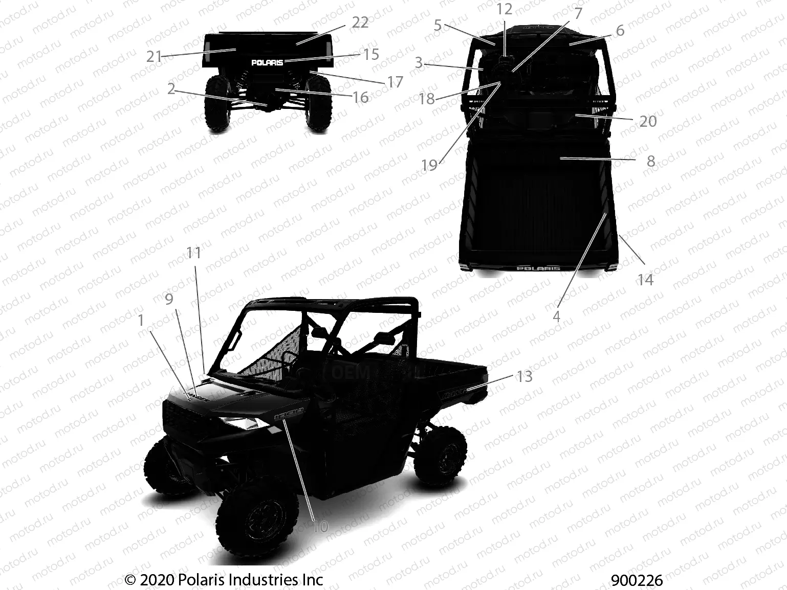 BODY | BODY, DECALS - R21RRE99JA (900226)