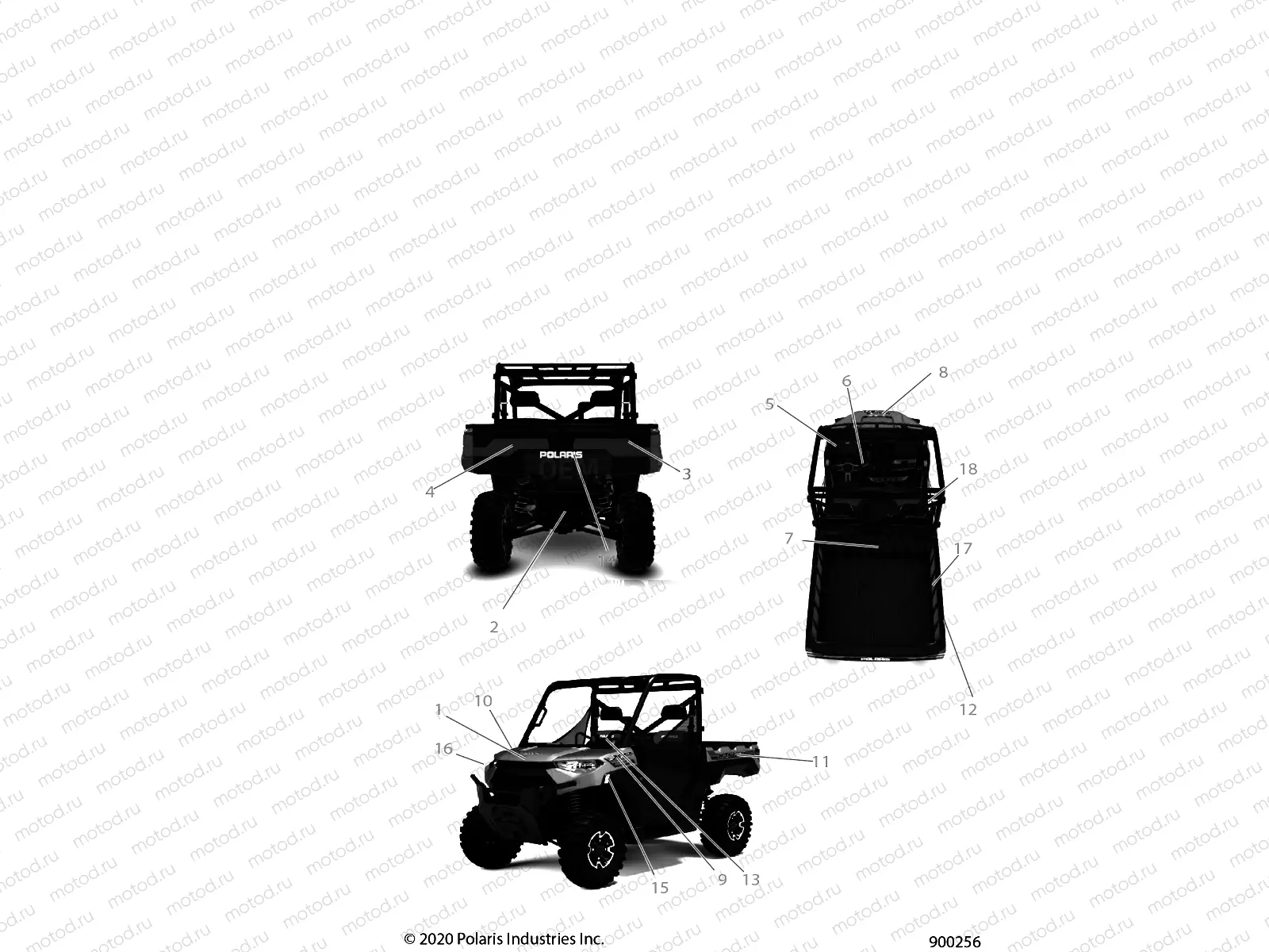 BODY | BODY, DECALS - R21RRH99AC/BC (900256)