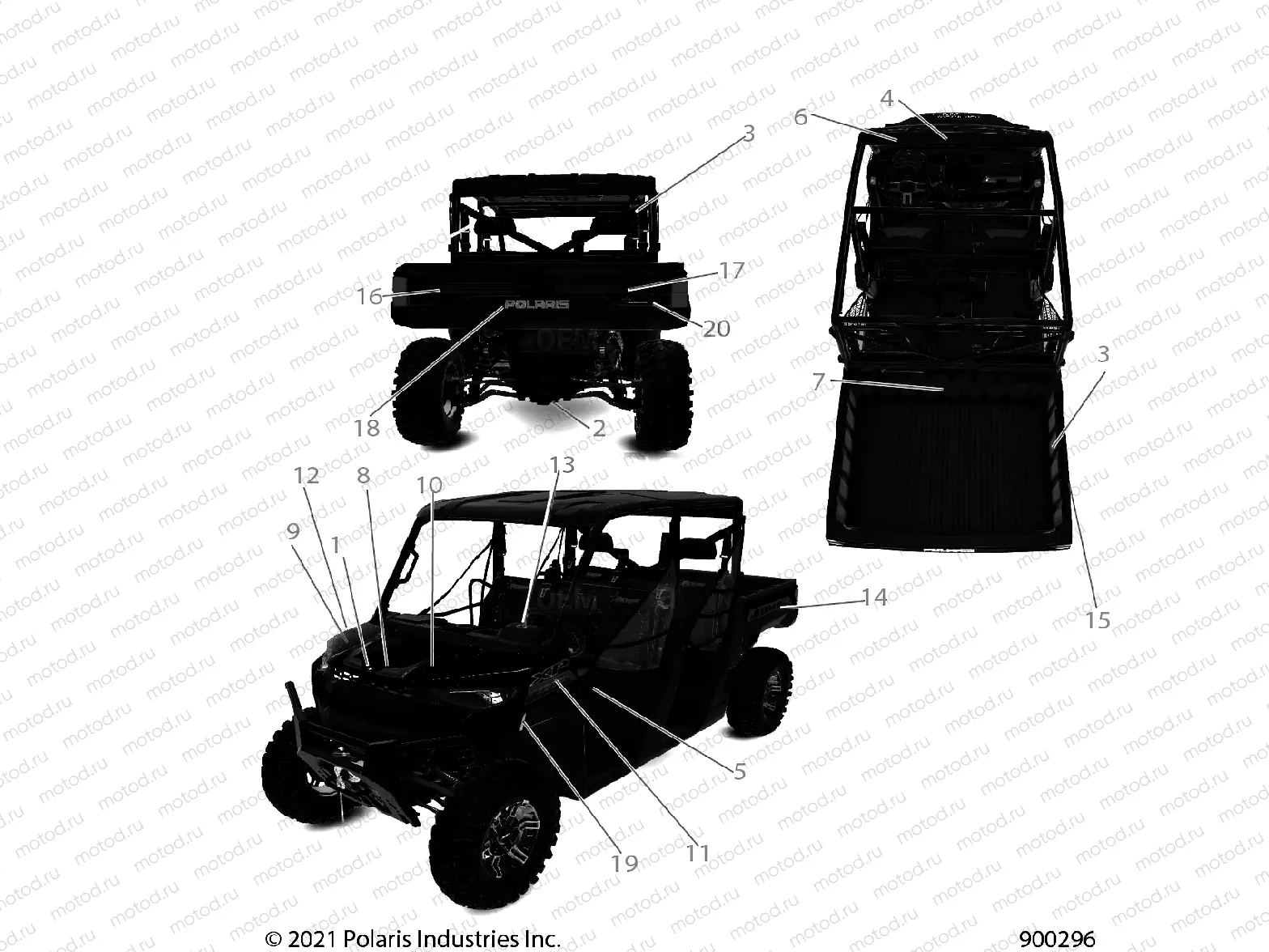 BODY | BODY, DECALS - R21RSF99AK (900296)