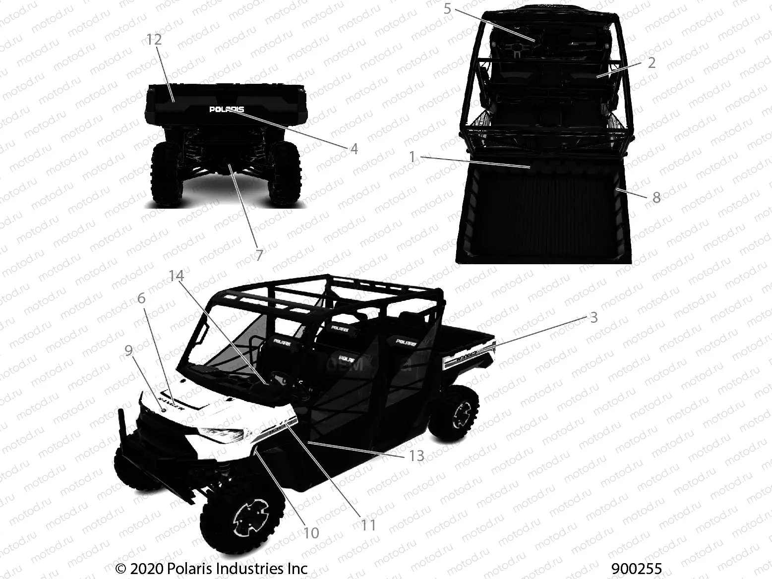 BODY | BODY, DECALS - R21RSH99AC/BC (900255)