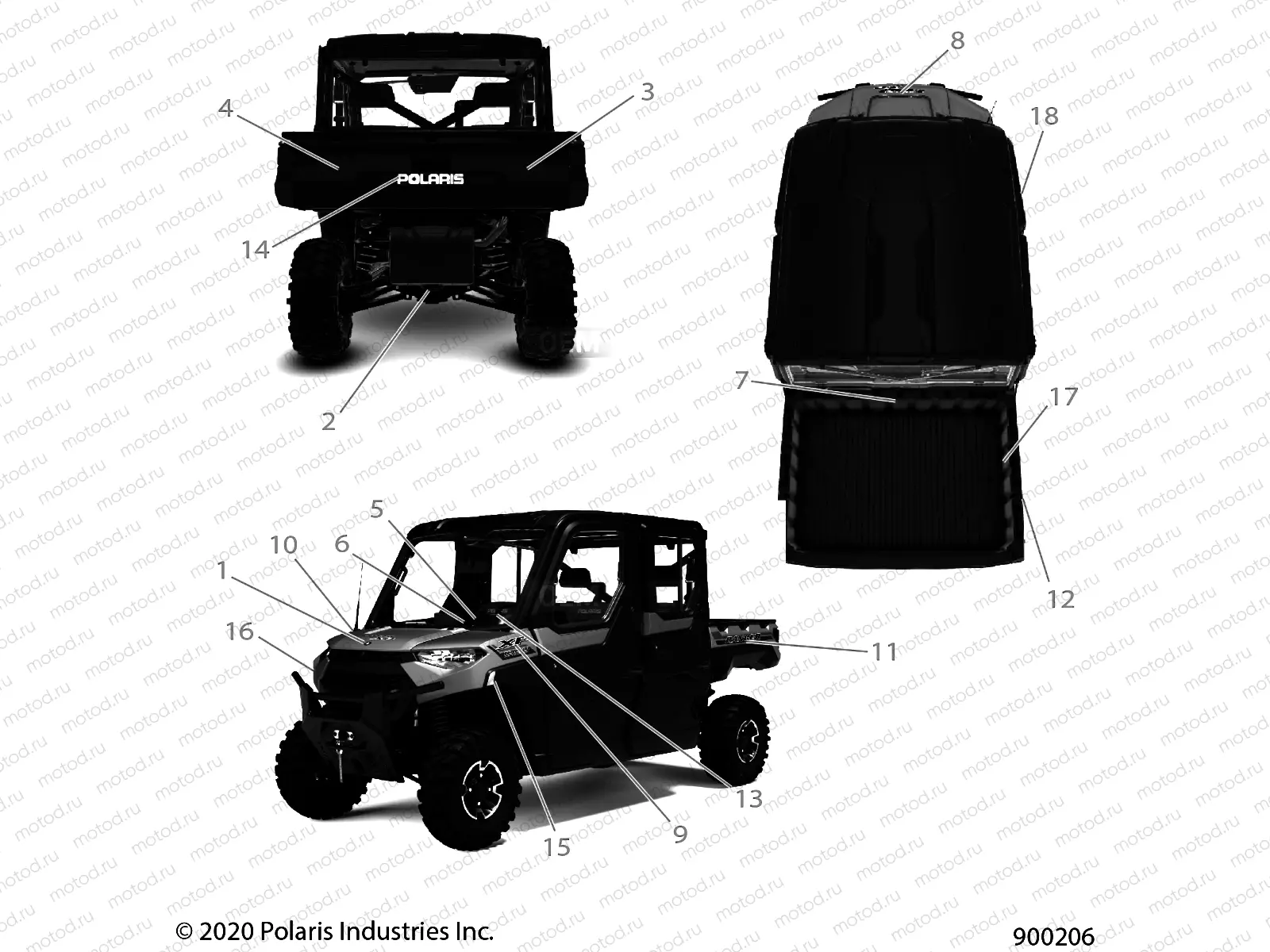 BODY | BODY, DECALS - R21RSY99A9/AC/AP/AW/B9/BC/BP/BW (900206)