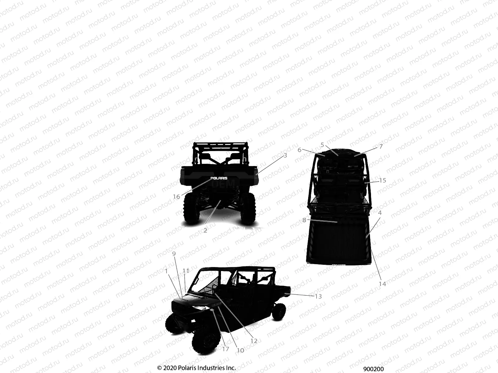 BODY | BODY, DECALS - R21T6U99AP/AG/BP/BG (900200)