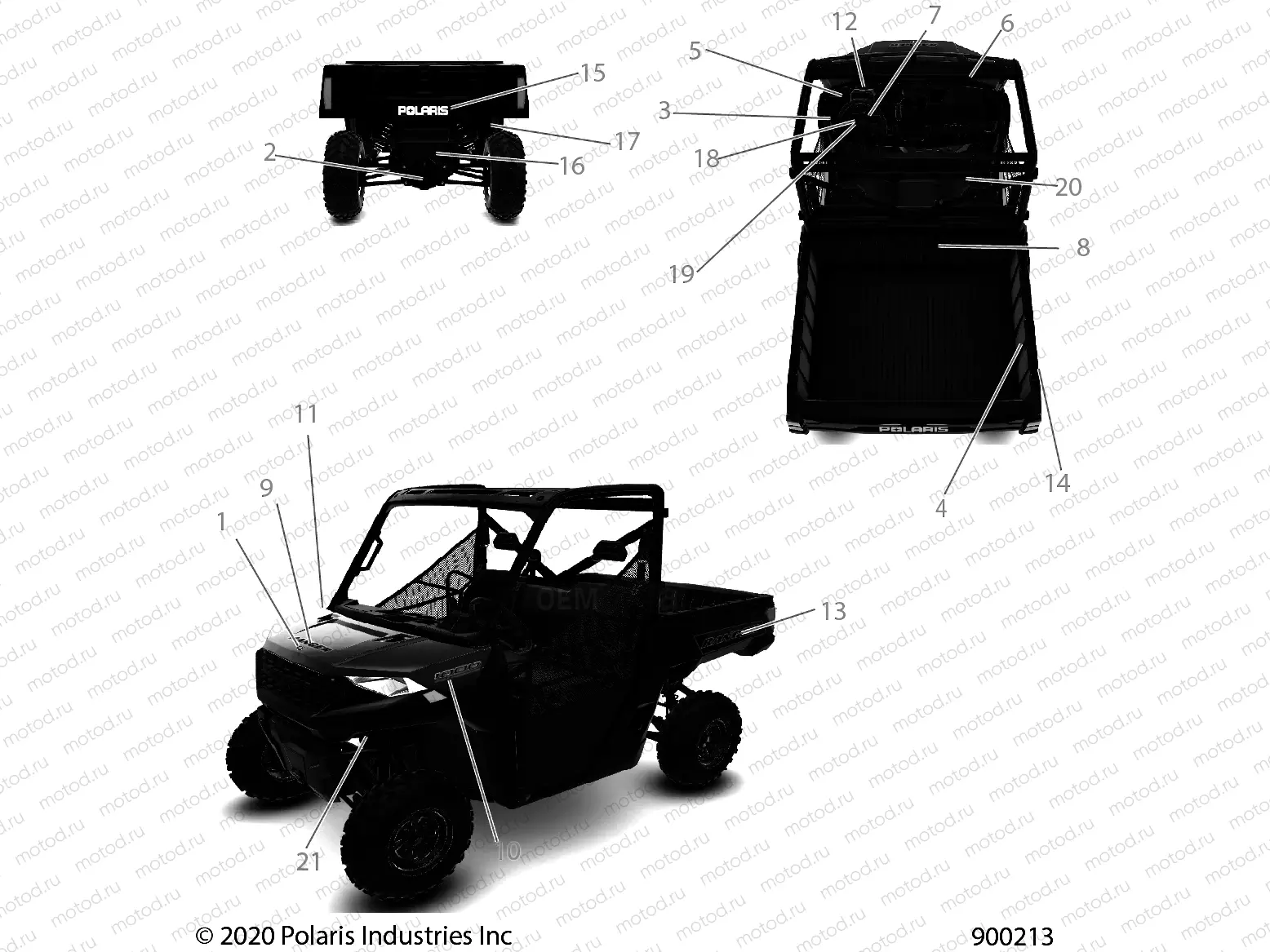 BODY | BODY, DECALS - R21TAE99FA/SFA/SCA/SCK (900213)