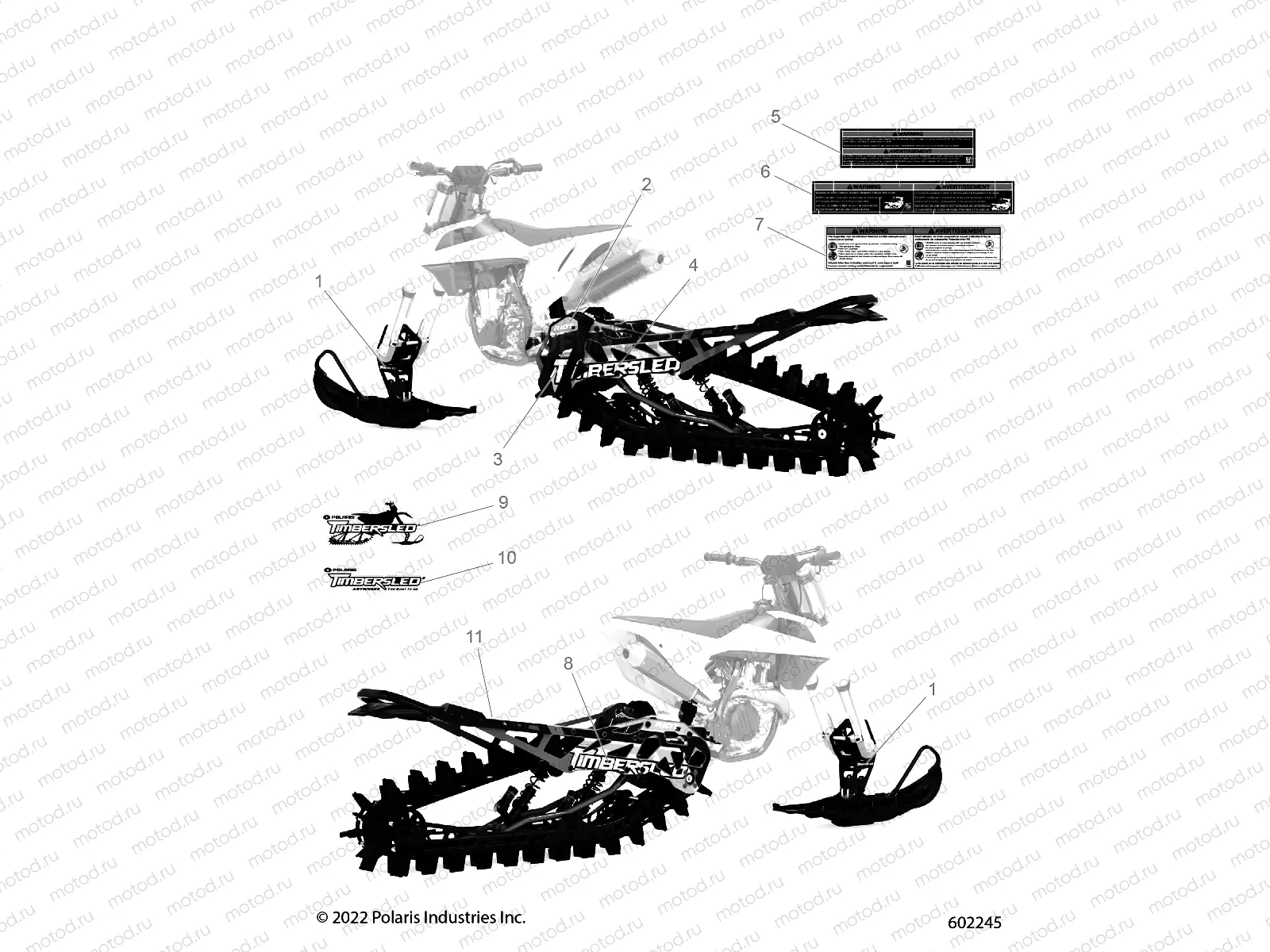 BODY | BODY, DECALS, RIOT 3 (BLACK OPT.) - J23DMC/DMF/DMG (602245)