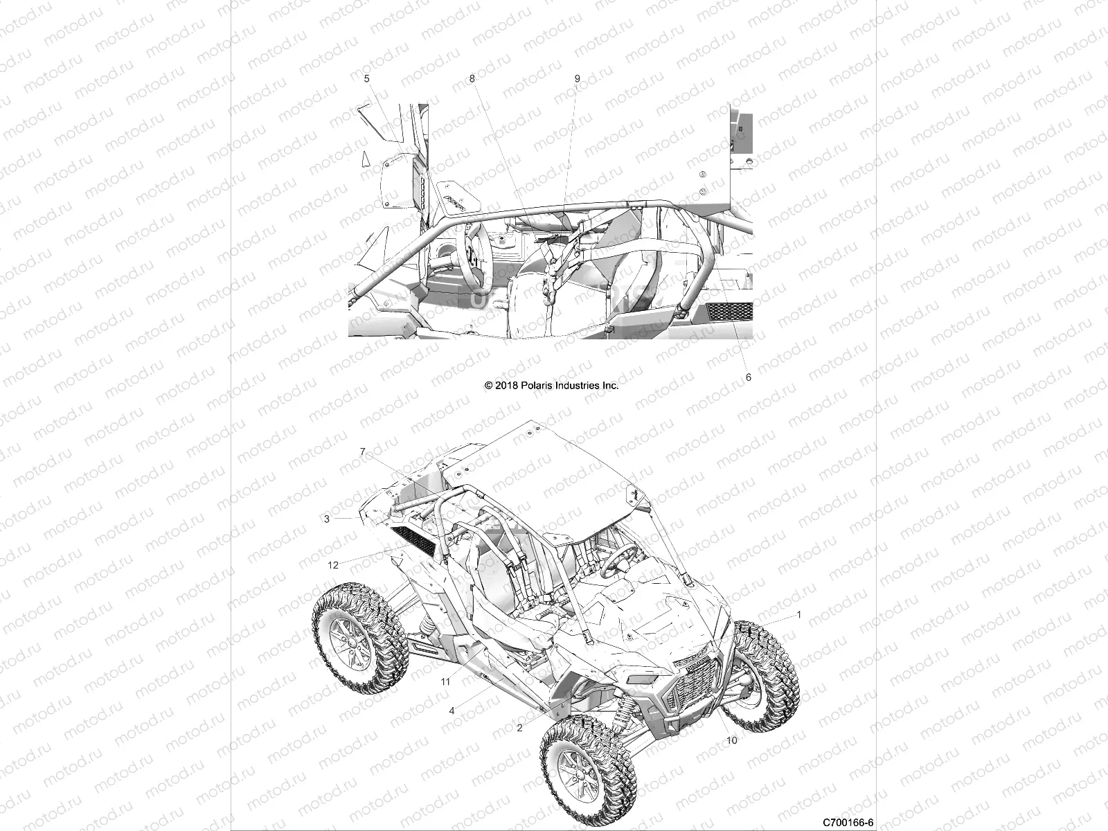 BODY | BODY, DECALS, STANDARD - Z20PAL92AG/AP/BG/BP (C700166-6)