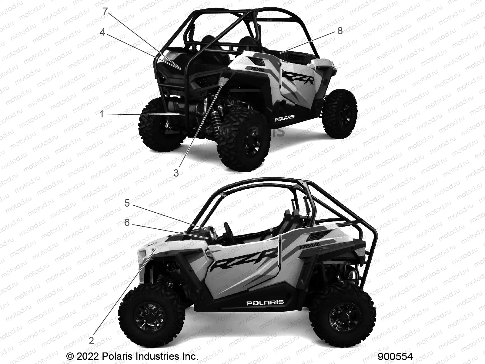 BODY | BODY, DECALS, STANDARD - Z23ASE99A4/B4/K99A4 (900554)