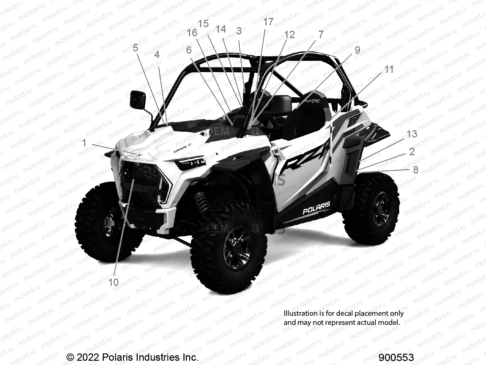 BODY | BODY, DECALS STANDARD - Z23ASE99F4/S99C4/F4 (900464)