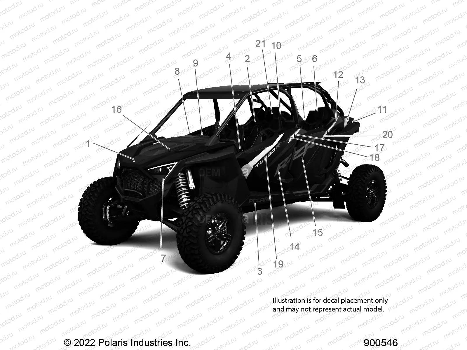 BODY | BODY, DECALS, STANDARD - Z23G4D92AL/BL/AE/BE (900429)