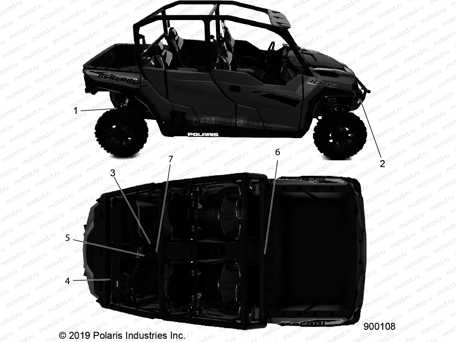 BODY | BODY, DECALS, WARNING - G20GMD99AP/AG (900108)