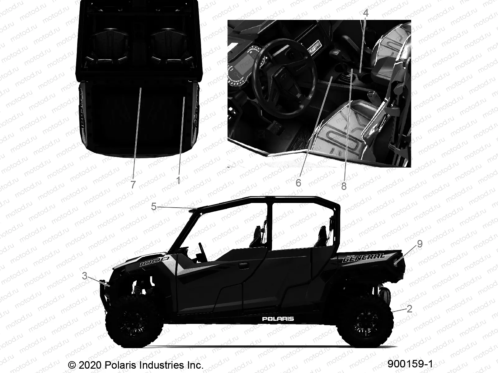 BODY | BODY, DECALS, WARNING - G21G4P99AM/BM (900159-1)