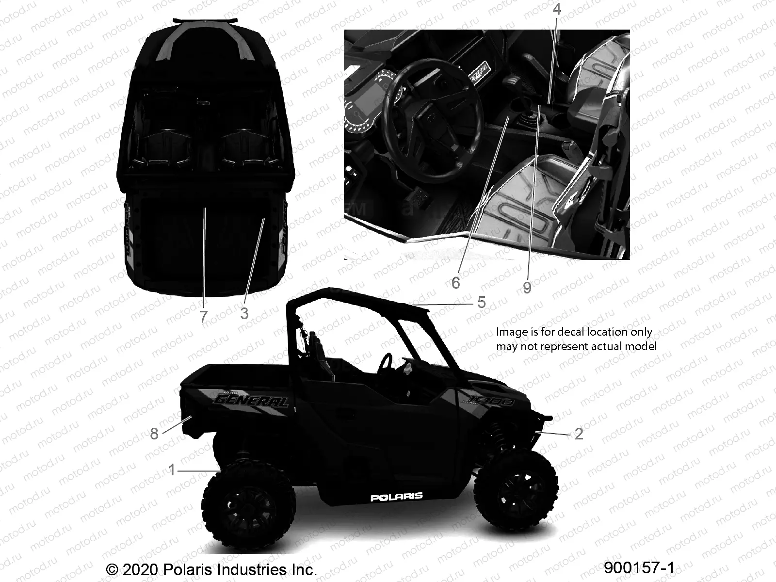 BODY | BODY, DECALS, WARNING - G21GAD99AC/AW/BC/BW (900157-1-01)