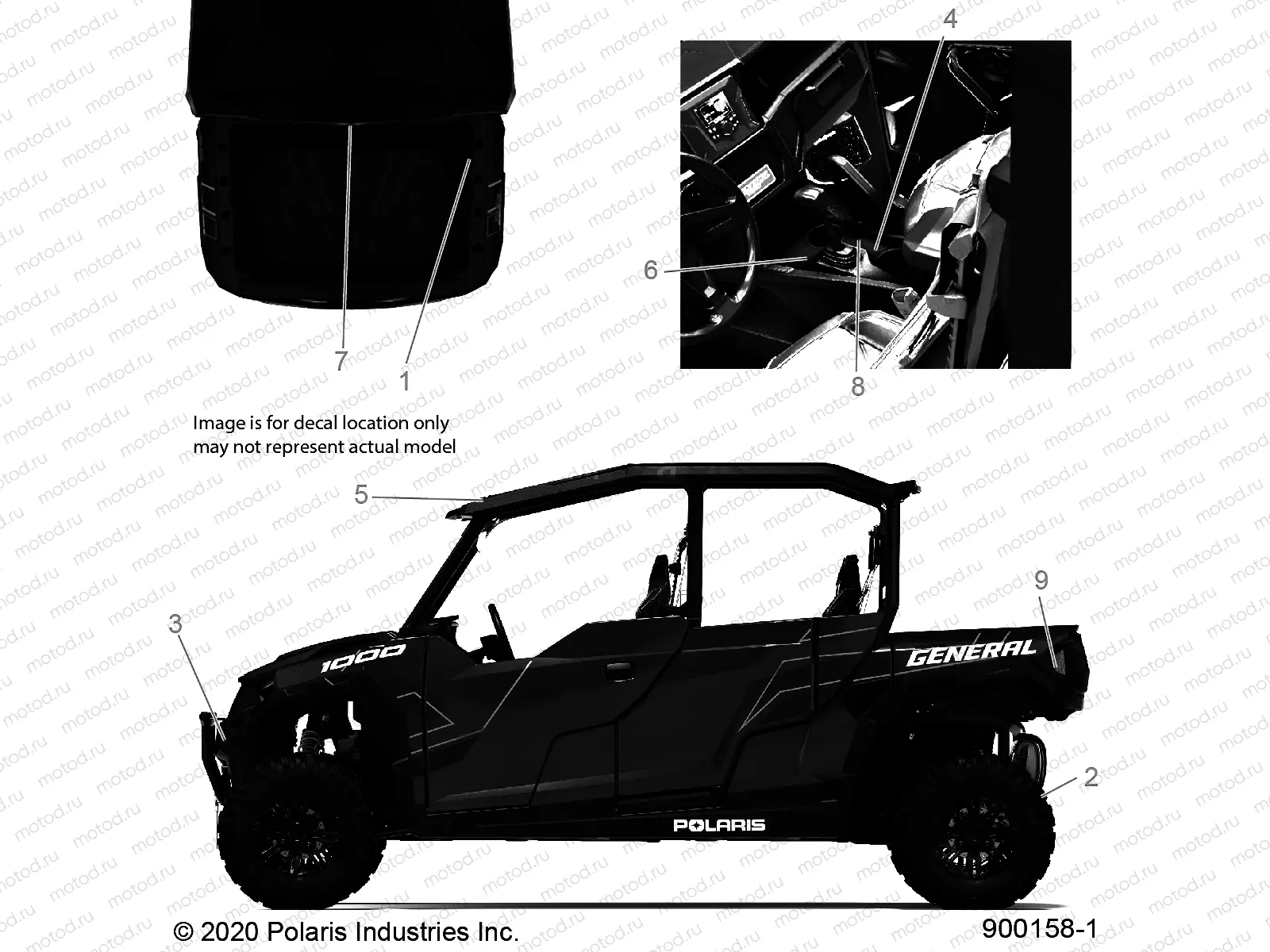 BODY | BODY, DECALS, WARNING - G22GME99AC/AJ/BC/BJ (900158-1)