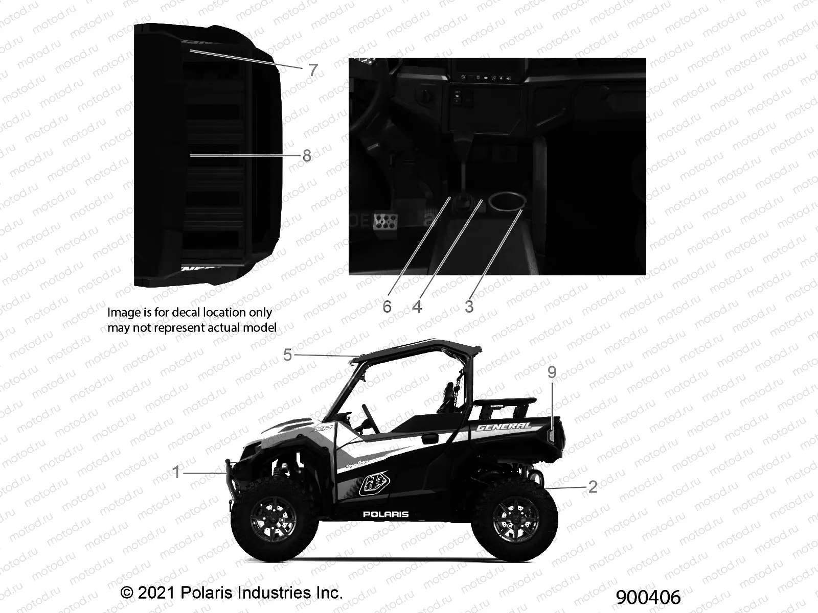 BODY | BODY, DECALS, WARNING - G22GXK99AR/BR (900111)