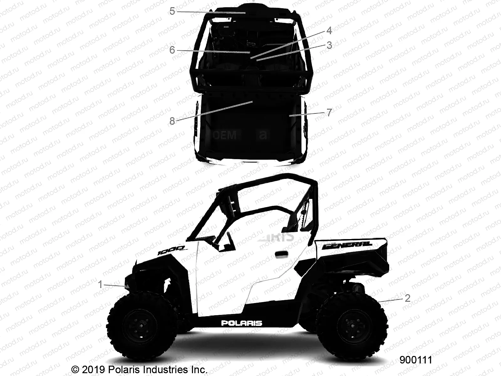 BODY | BODY, DECALS, WARNING - G23GXE99A/99B (900111)