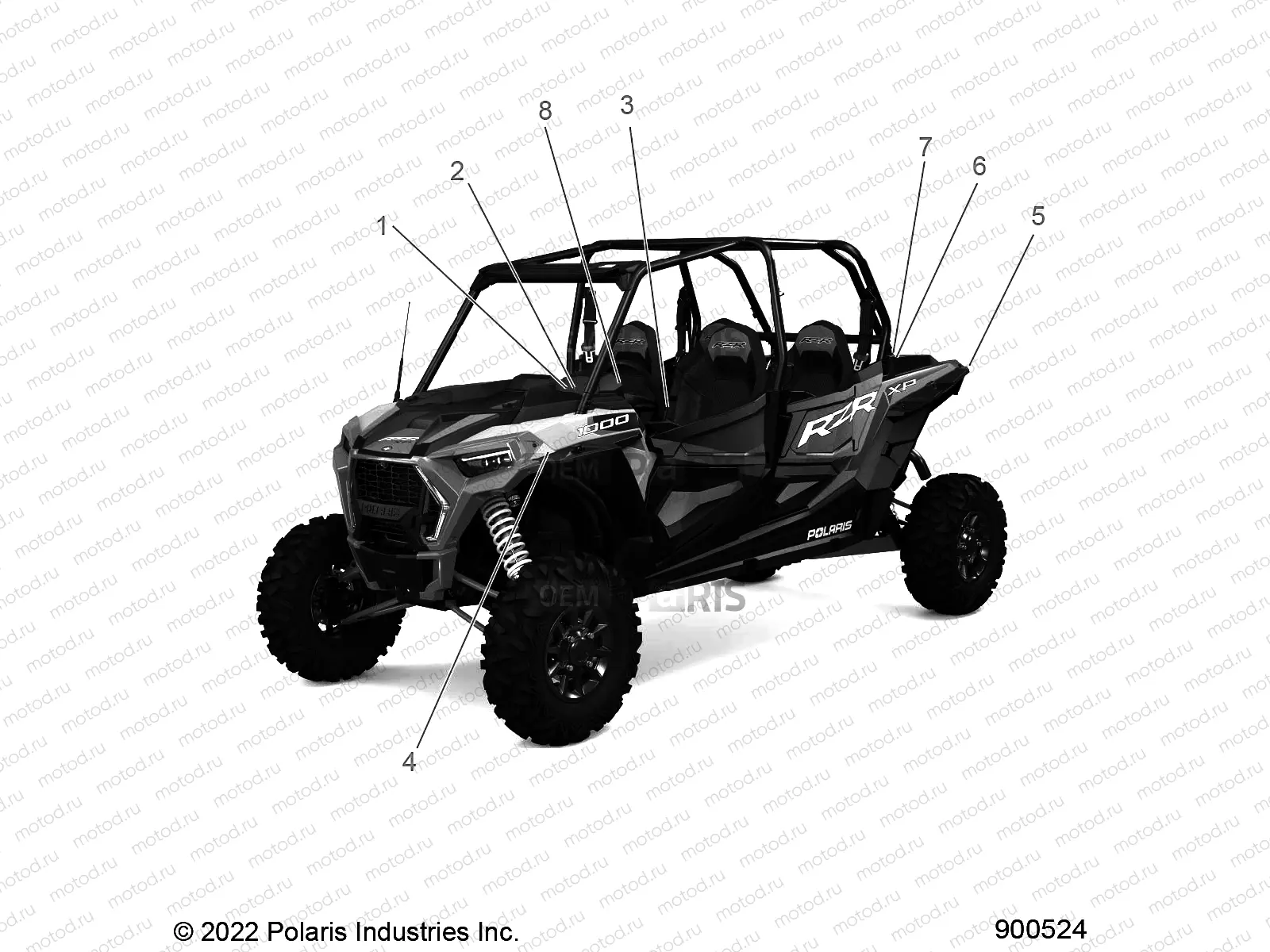 BODY | BODY, DECALS WARNING - Z23N4V99AL/BL/AR/BR (900524-01)