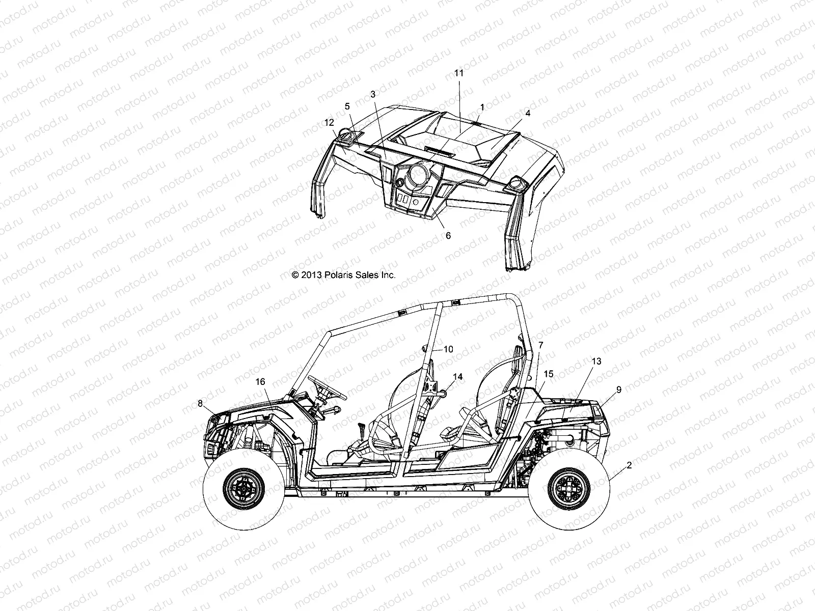BODY | BODY, DECALS - Z14XE7EAL/X (49RGRDECAL14RZR8004)