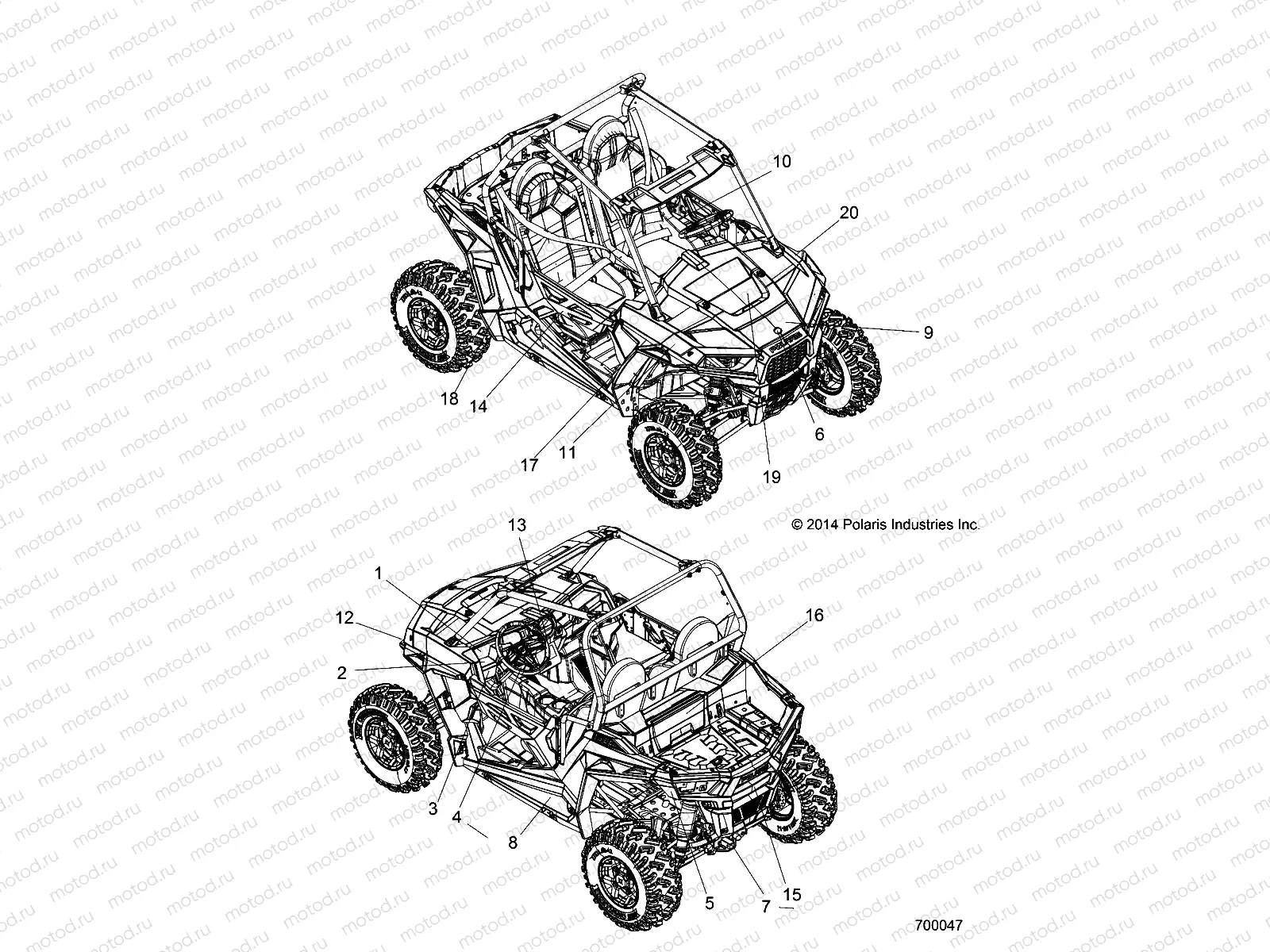 BODY | BODY, DECALS - Z15VBE87FK/JK (700047)
