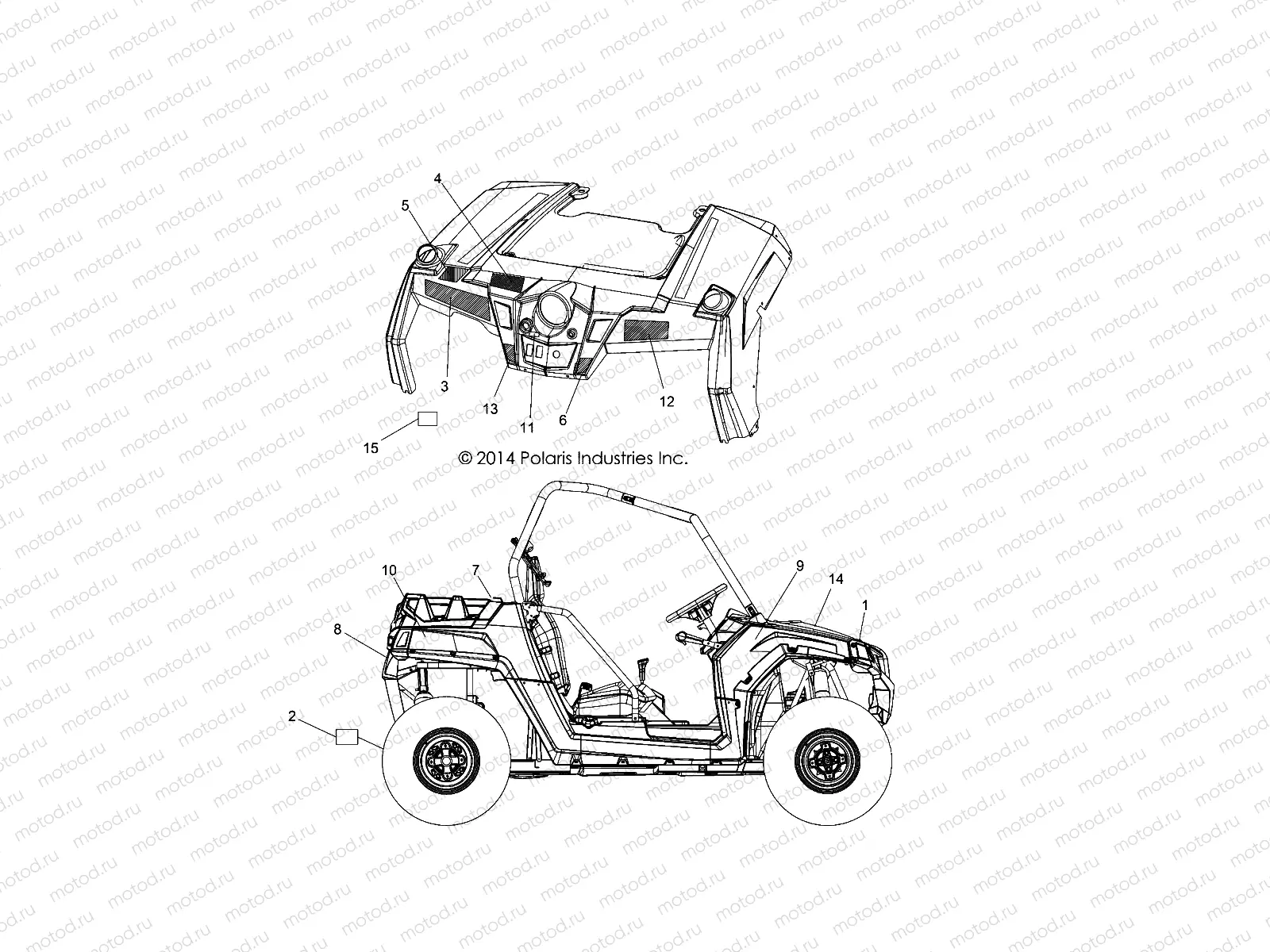 BODY | BODY, DECALS - Z15VHA57FJ (49RGRDECAL15570EU)