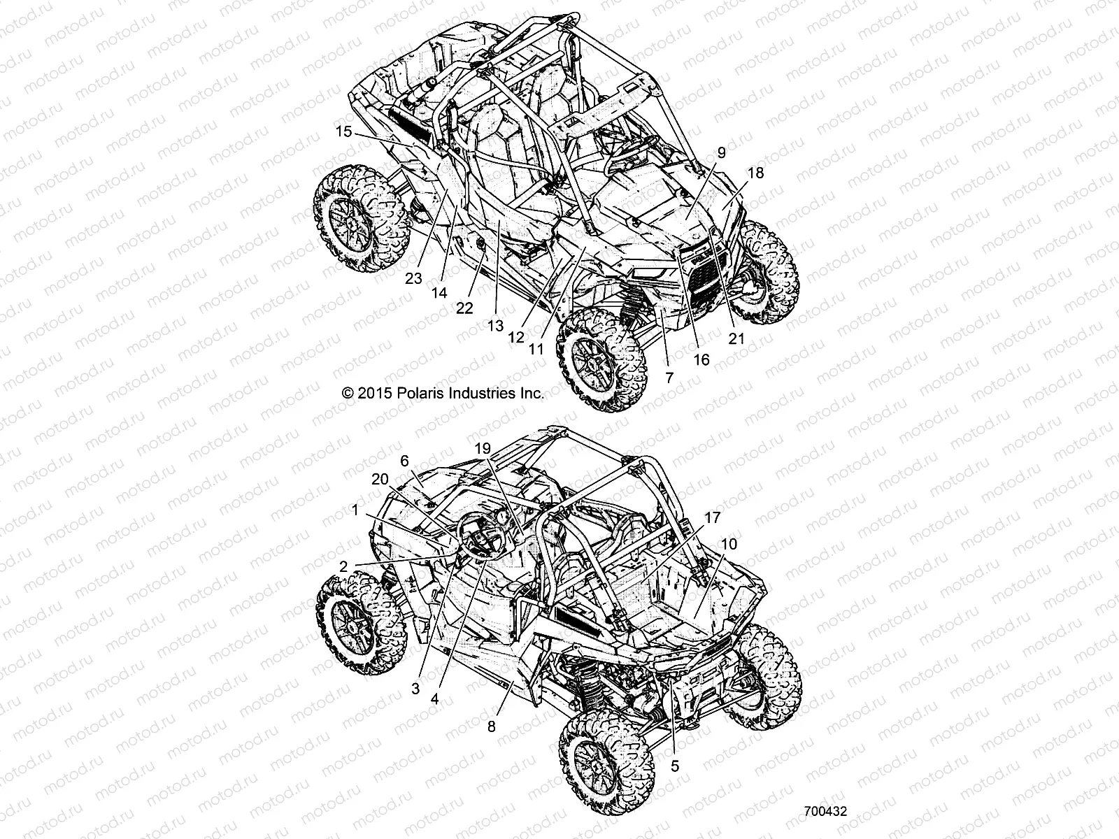BODY | BODY, DECALS - Z16VDE92AE/AH/AV (700432)