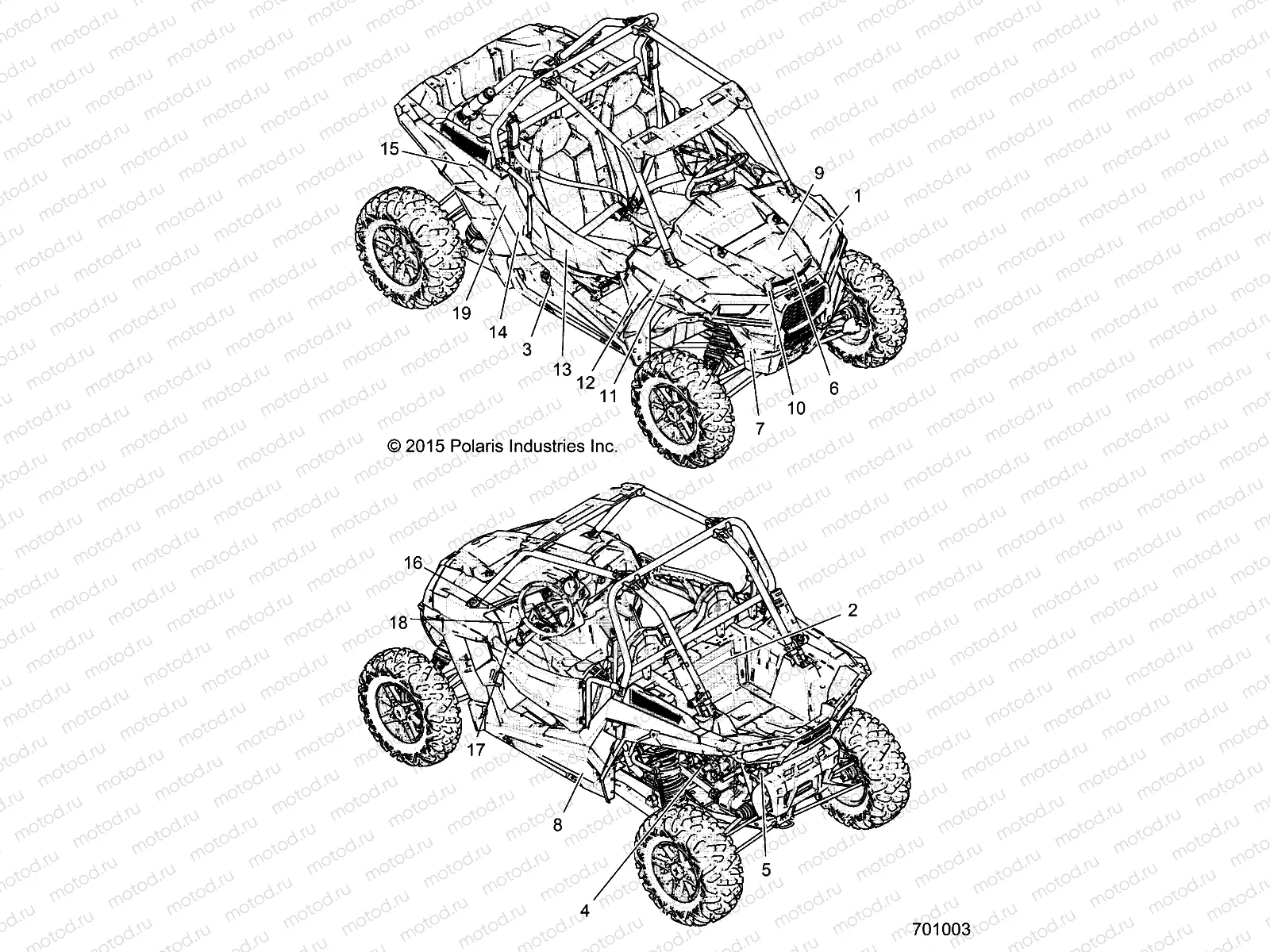 BODY | BODY, DECALS - Z16VDE92NH/NW (701003)