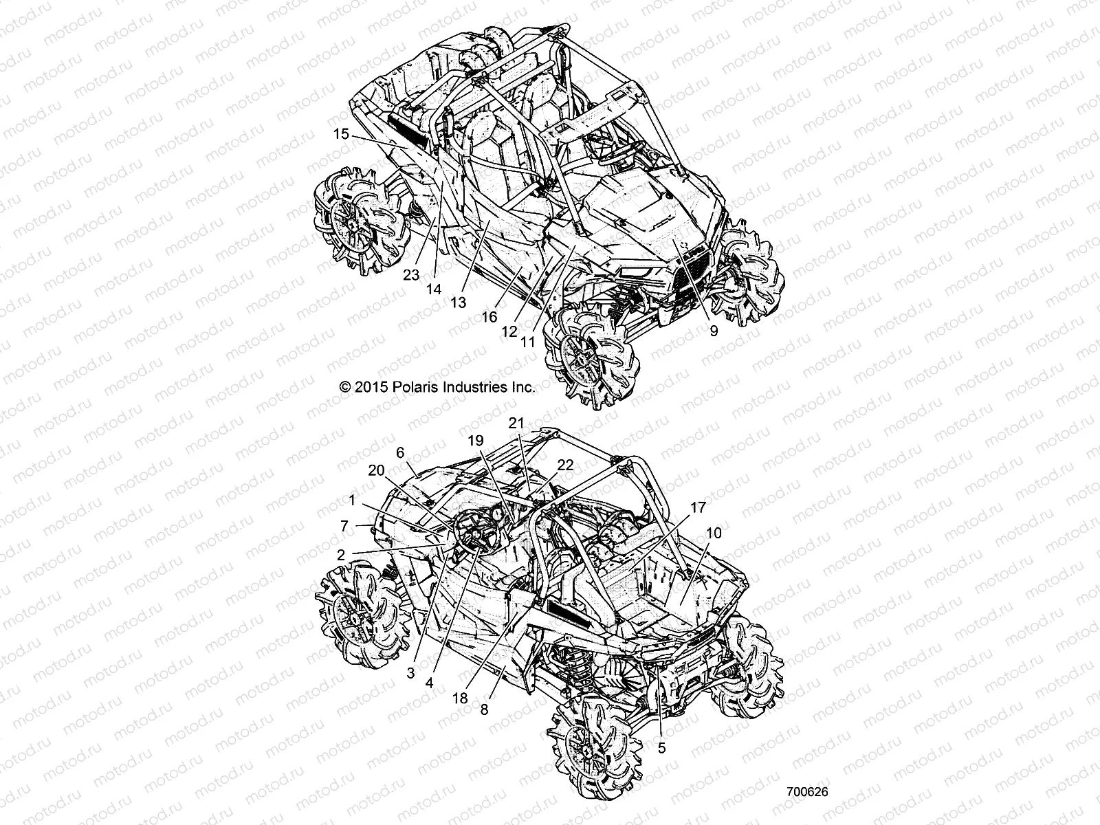 BODY | BODY, DECALS - Z16VDE99AF/AM/LM/AS/M99AM (700626)