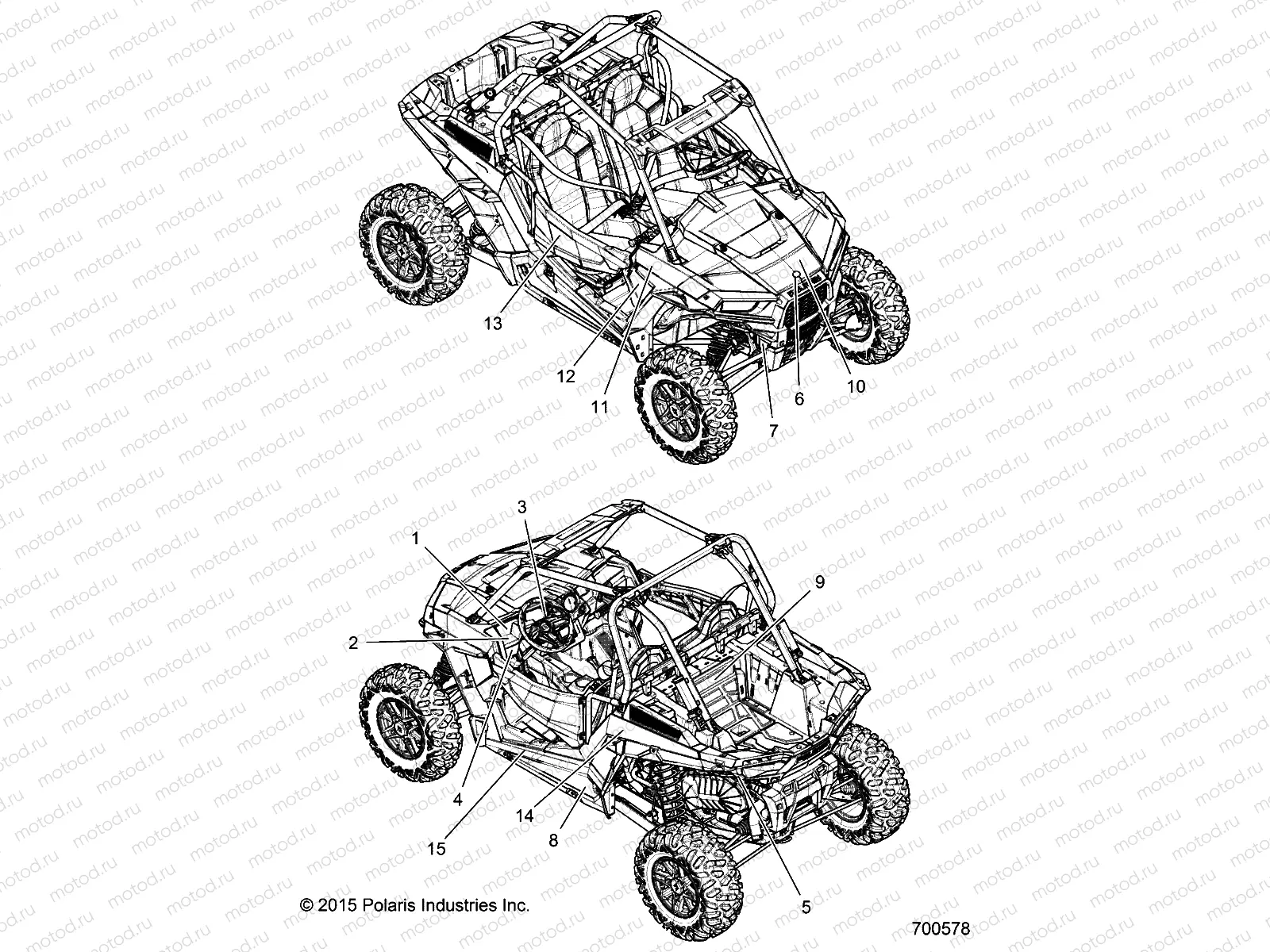 BODY | BODY, DECALS - Z16VDE99FM/NM (700578)