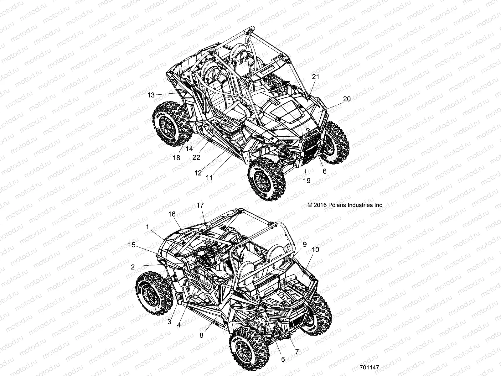 BODY | BODY, DECALS - Z17VBE99AR/AL/AE (701147)