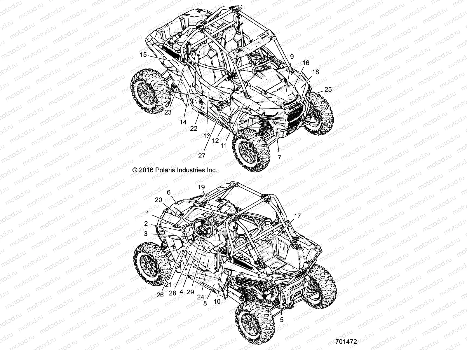 BODY | BODY, DECALS - Z17VDE92NG/NM/NK (701472)