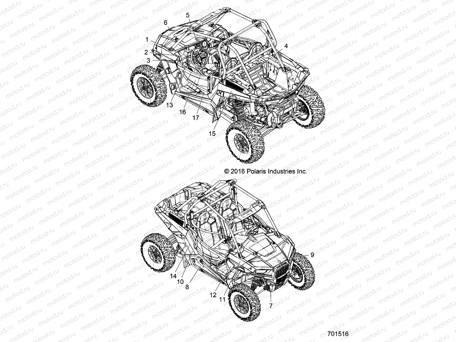 BODY | BODY, DECALS - Z17VDE99NM (701516)
