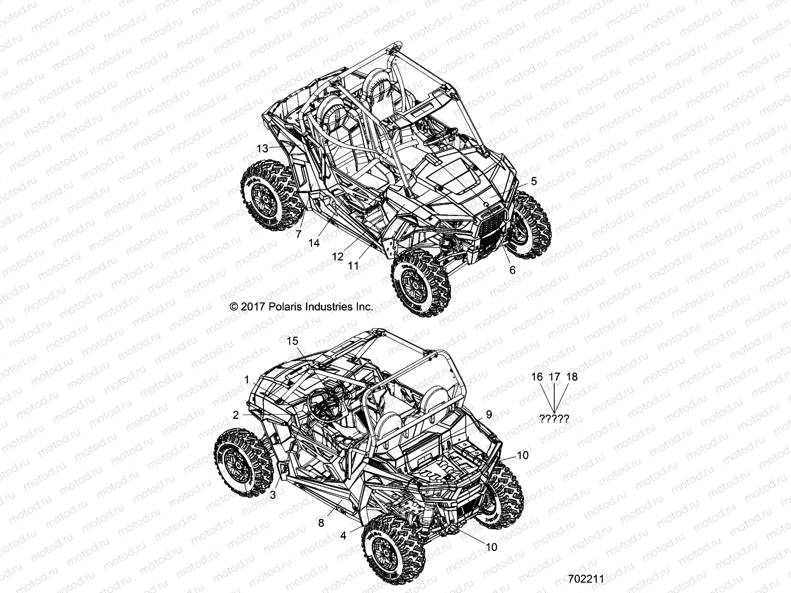 BODY | BODY, DECALS - Z18VAS87CM (702211)