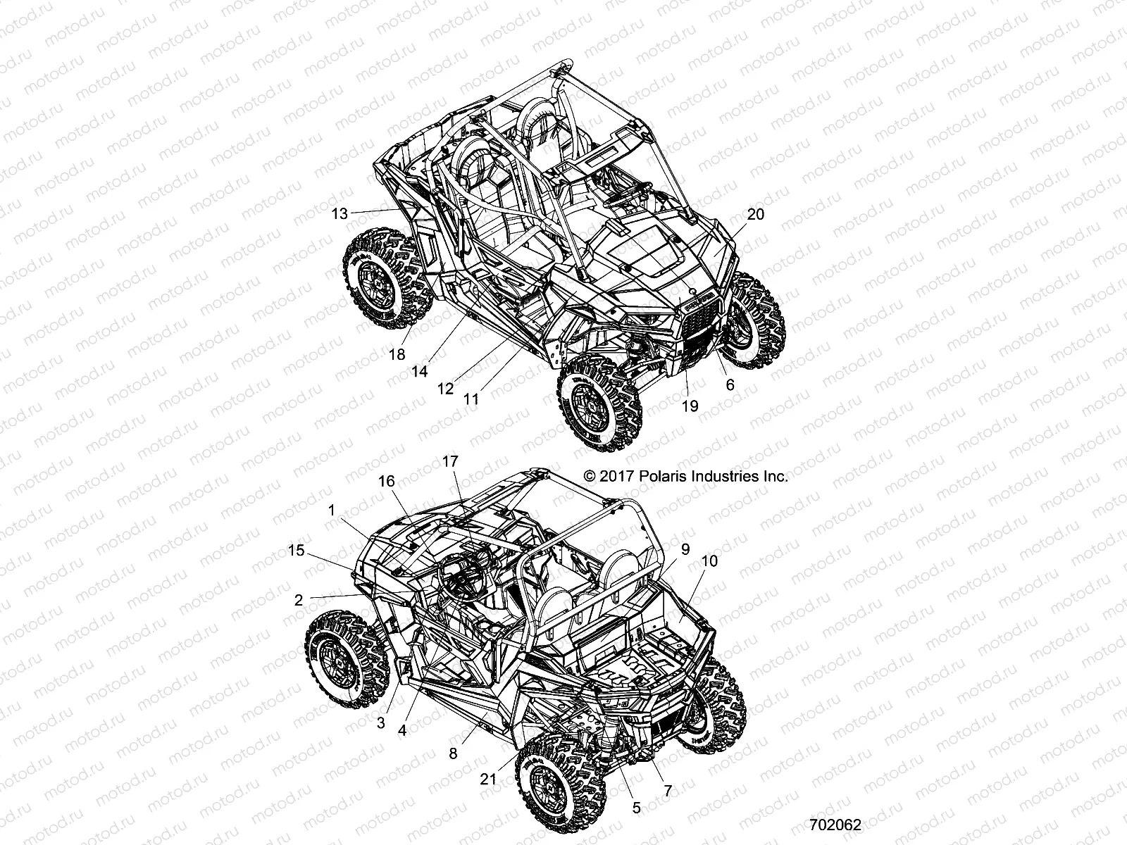 BODY | BODY, DECALS - Z18VBA87B2/E87BK/BU/LK/BR (702062)