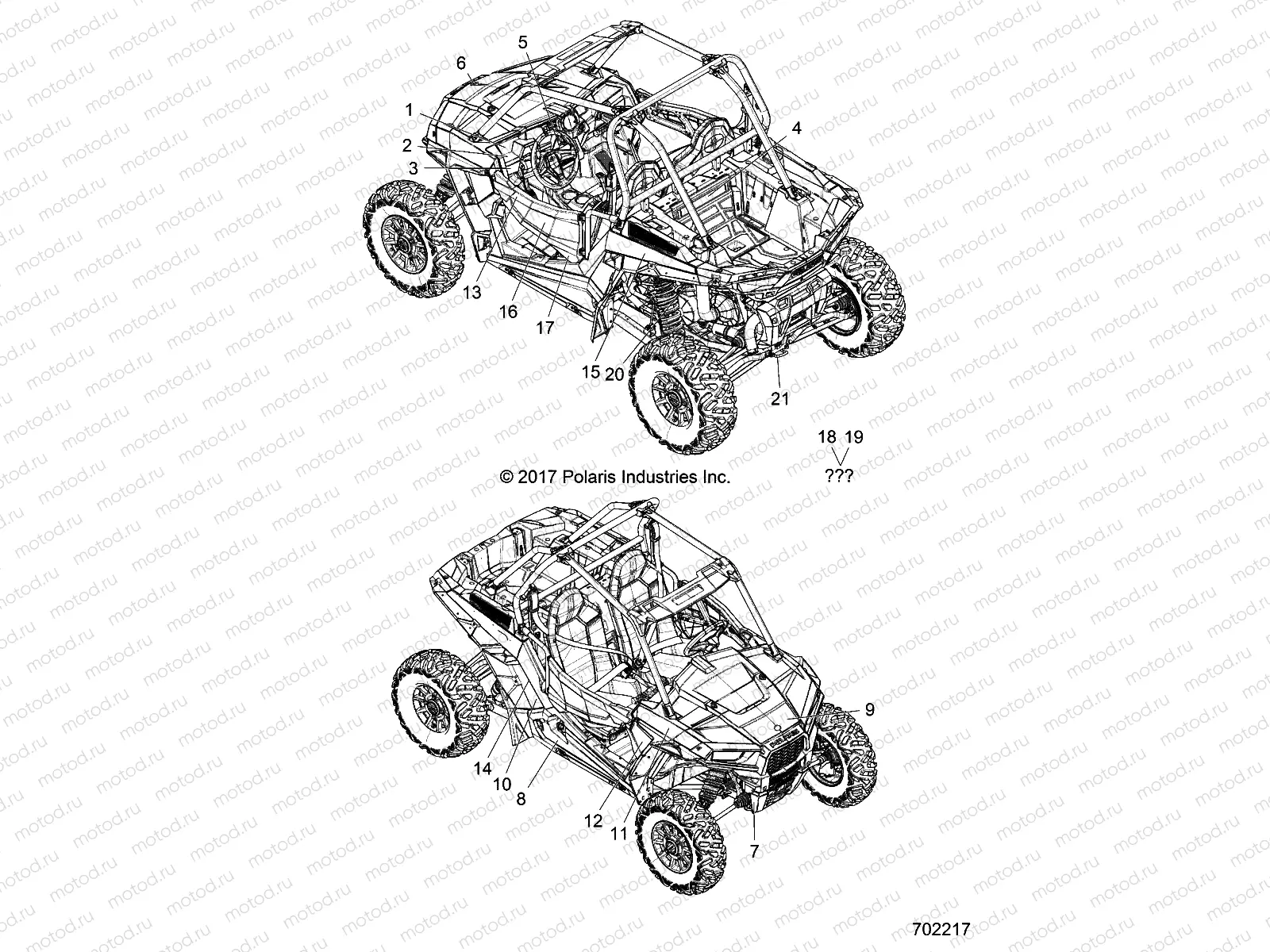 BODY | BODY, DECALS - Z18VDE99FK/S99CK/FK (702217)