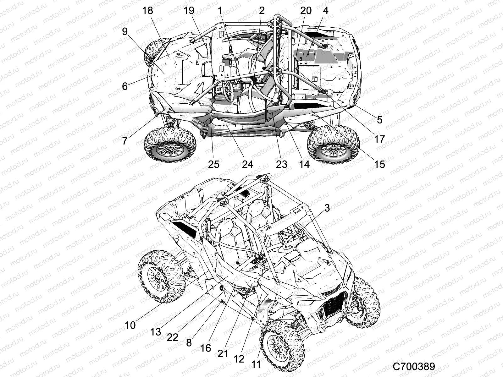 BODY | BODY, DECALS - Z19VDE92AC/BC/AD/BD/AM/BM/LM/LAG/BG (C700389)
