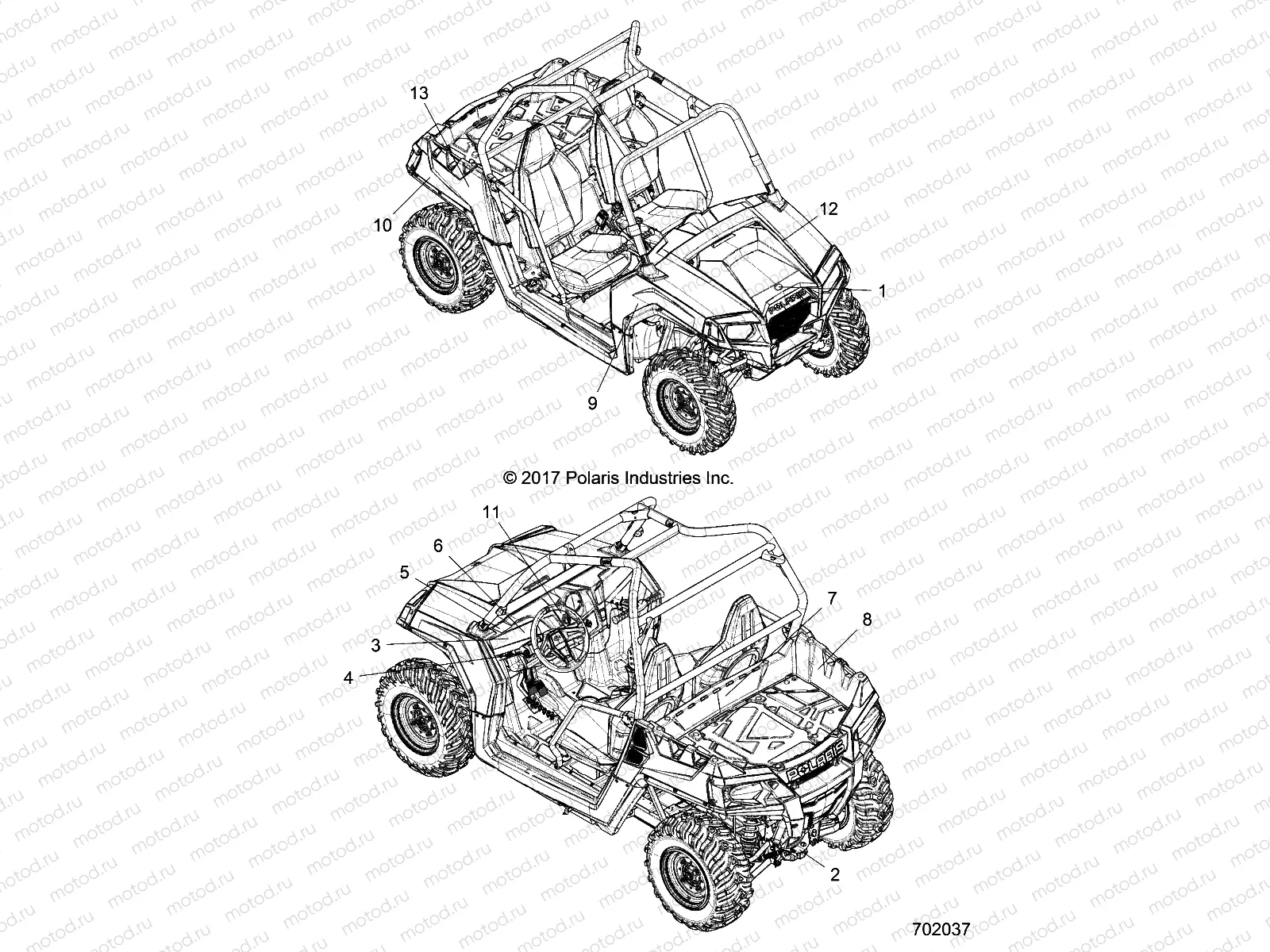 BODY | BODY, DECALS - Z19VHA57F2 (702037)