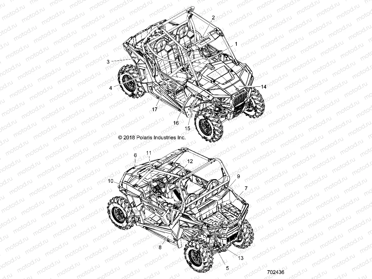 BODY | BODY, DECALS - Z20A5A87B2/E87BP/BK/BX (702436)