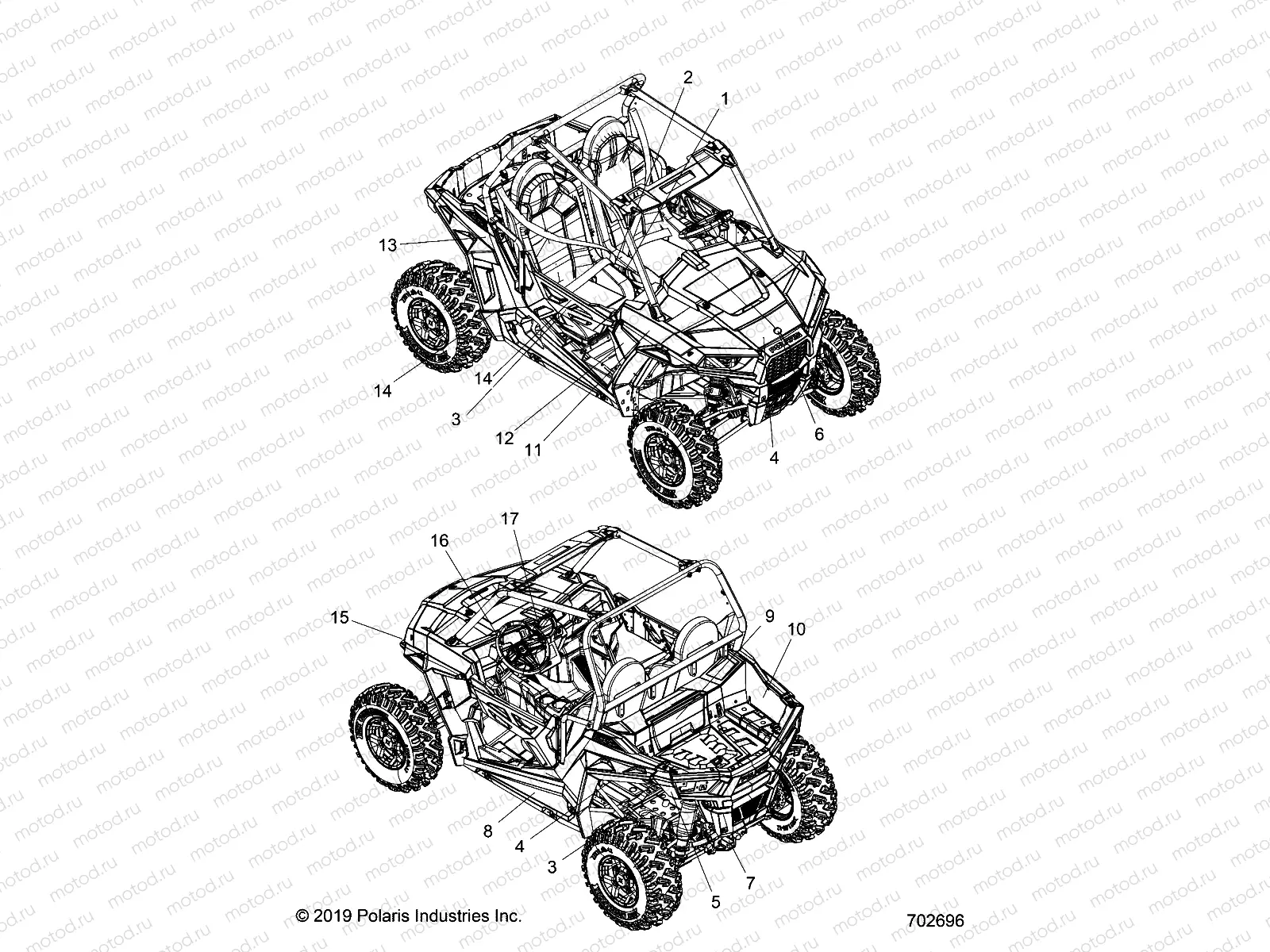BODY | BODY, DECALS - Z20ASE99AH/LH (702696)