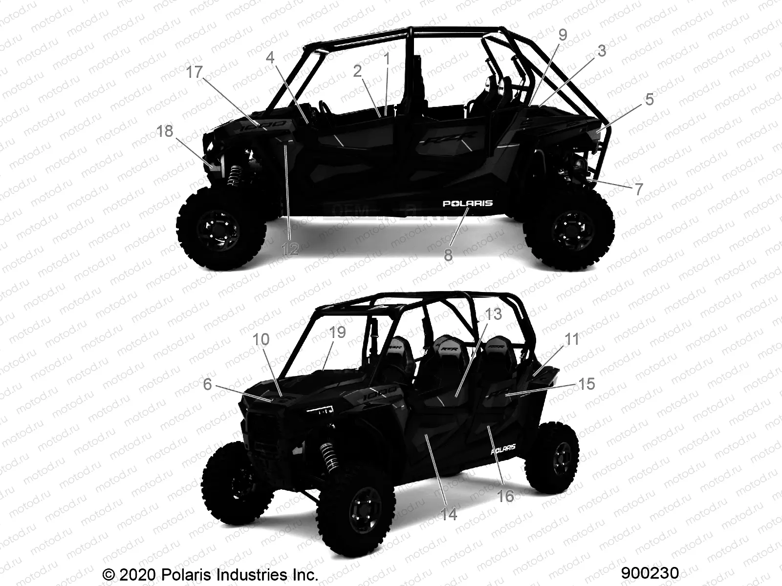 BODY | BODY, DECALS - Z21A4E99AX/BX (900230)
