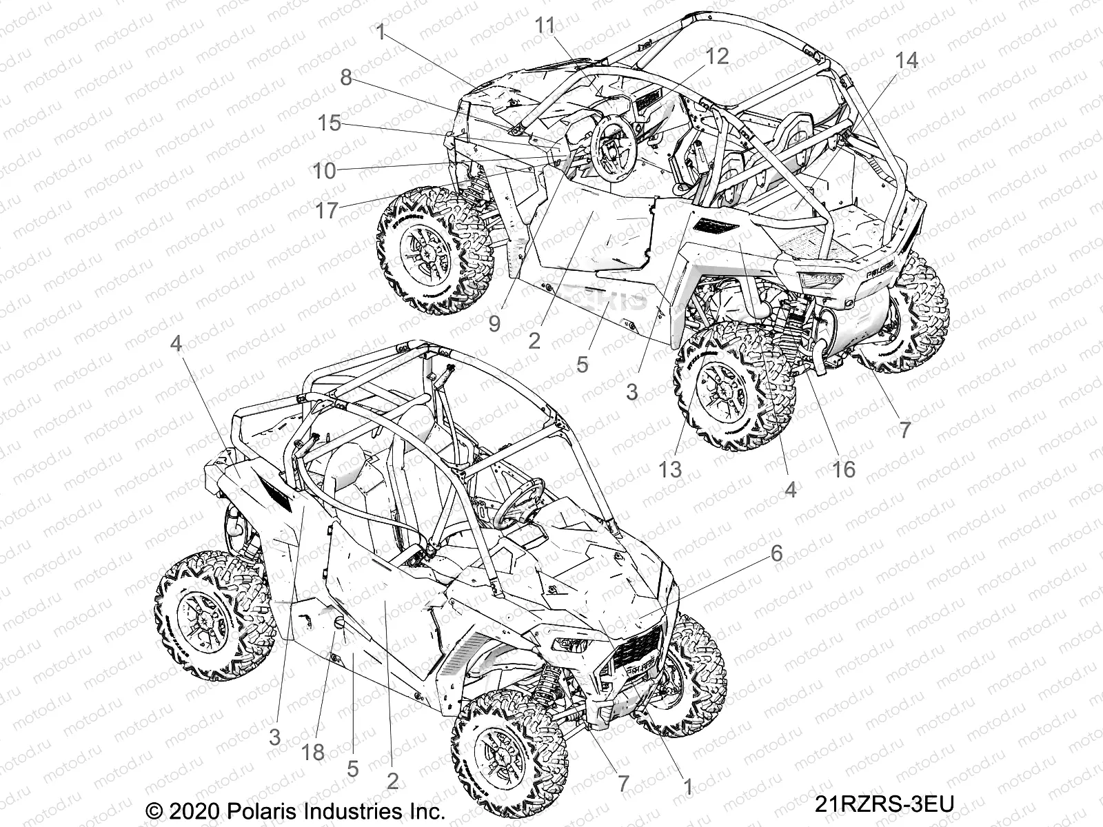 BODY | BODY, DECALS - Z21ASE99F5/S99C5 (21RZRS-3EU)