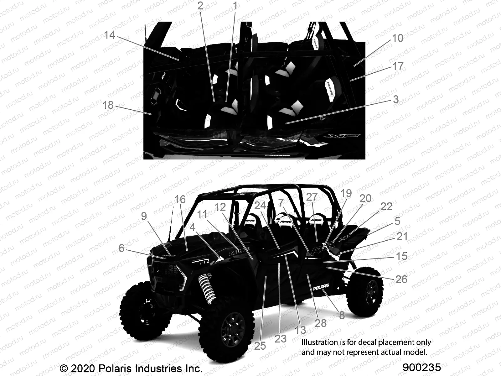 BODY | BODY, DECALS - Z21N4K99AP/AG/BG/BP (900235)
