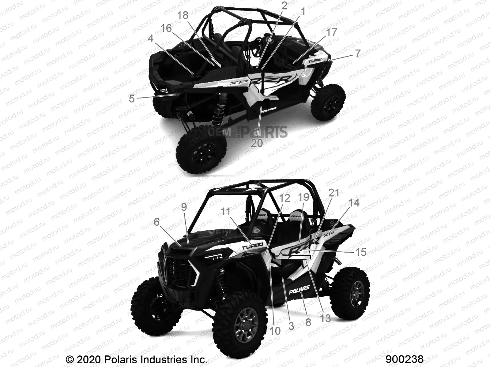 BODY | BODY, DECALS - Z21NAE92AG/BG/AX/BX (900238)