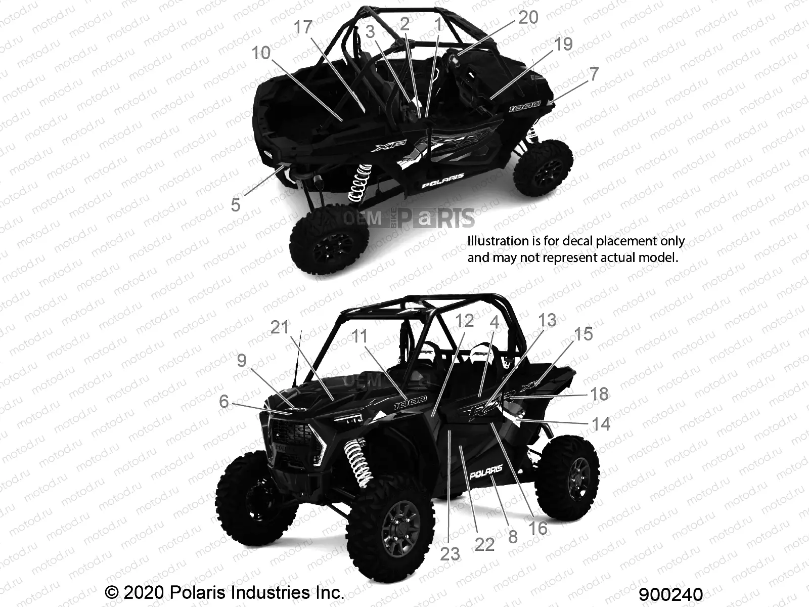 BODY | BODY, DECALS - Z21NAK99AG/AP/BG/BP (900240)