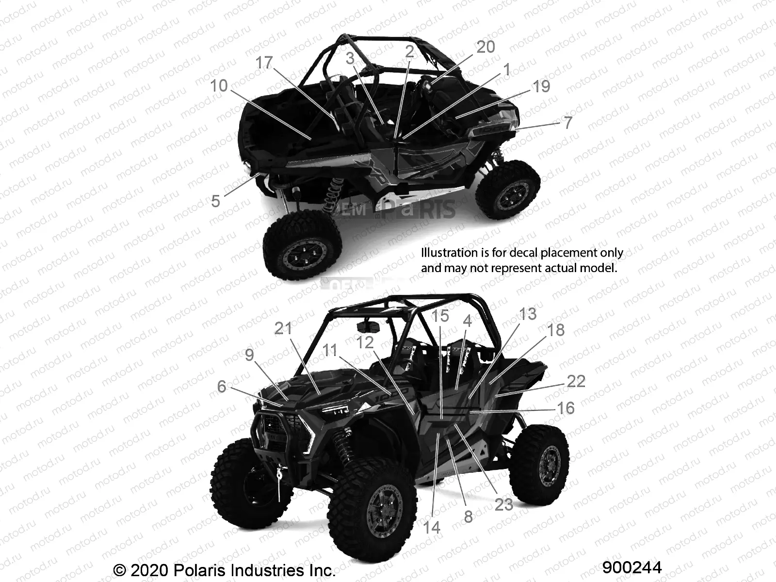 BODY | BODY, DECALS - Z21NAR99AN/BN (900244)