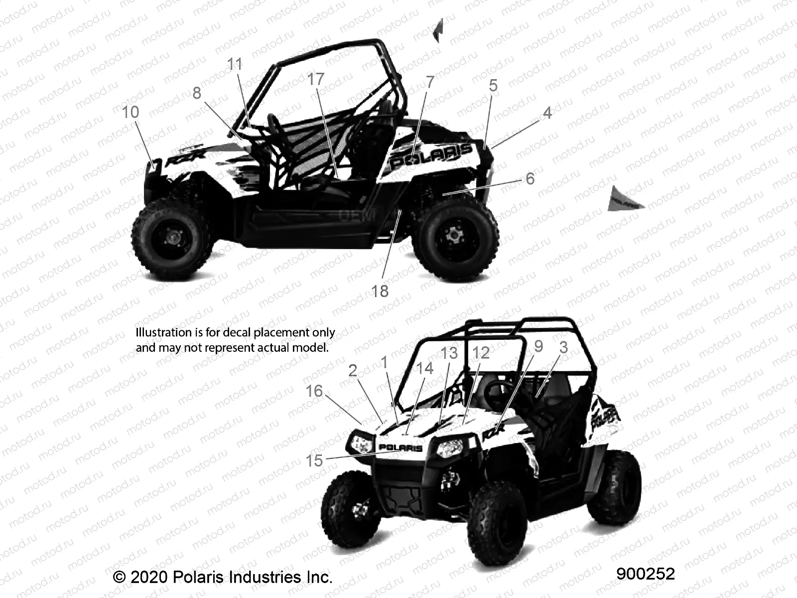 BODY | BODY, DECALS - Z21YAV17B2/B4/N2/N4 (900252)