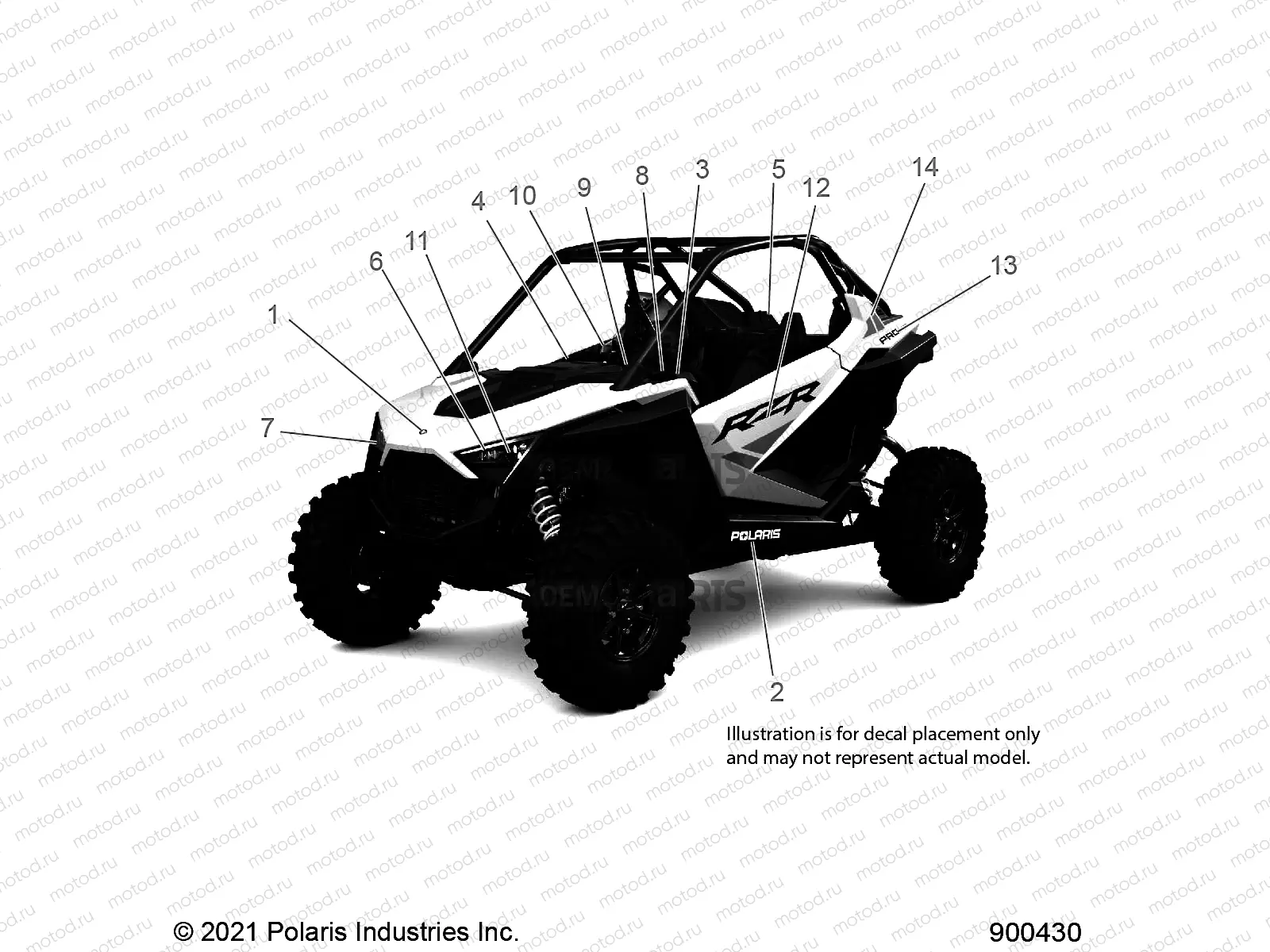 BODY | BODY, DECALS - Z22MAD92AJ/BJ/AK/BK (900430)