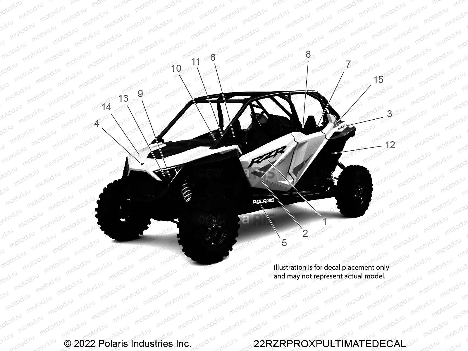 BODY | BODY, DECALS - Z22MAU92AP/BP (22RZRXPPROULTIMATEDECAL)