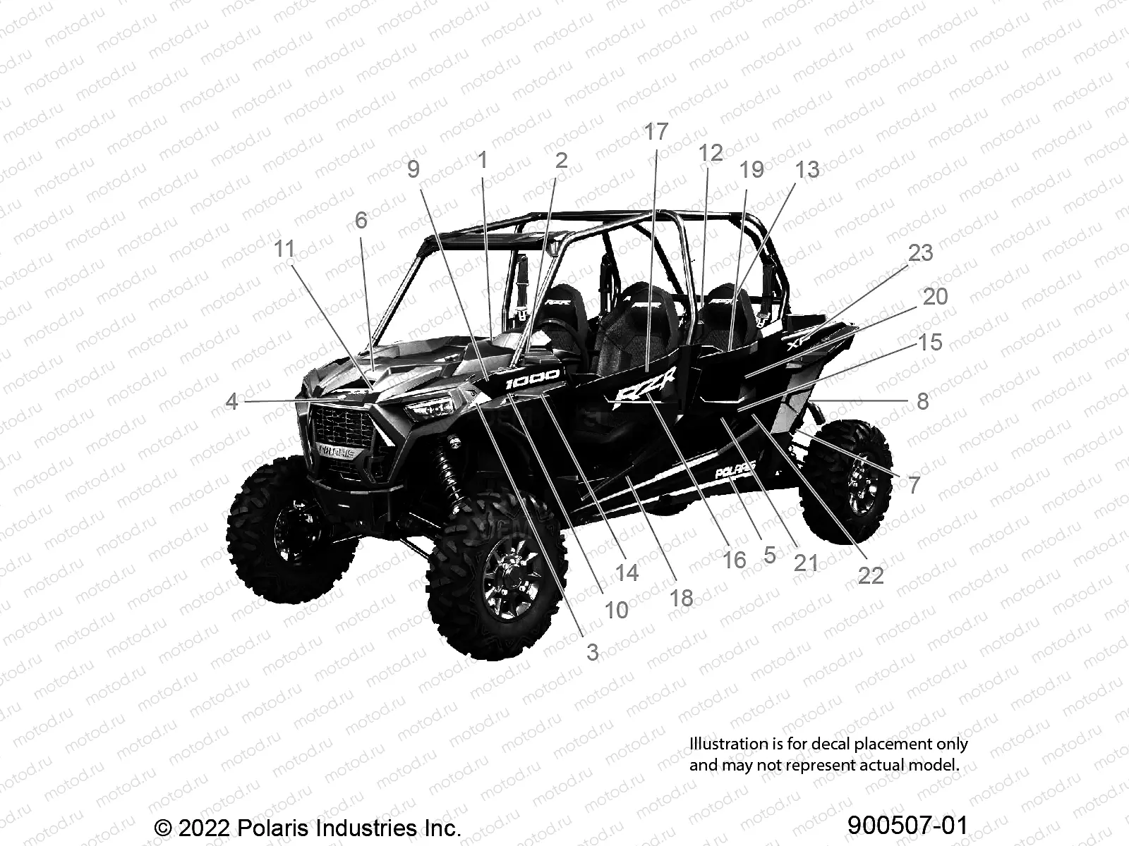 BODY | BODY, DECALS - Z22N4E99NK (900507-01)