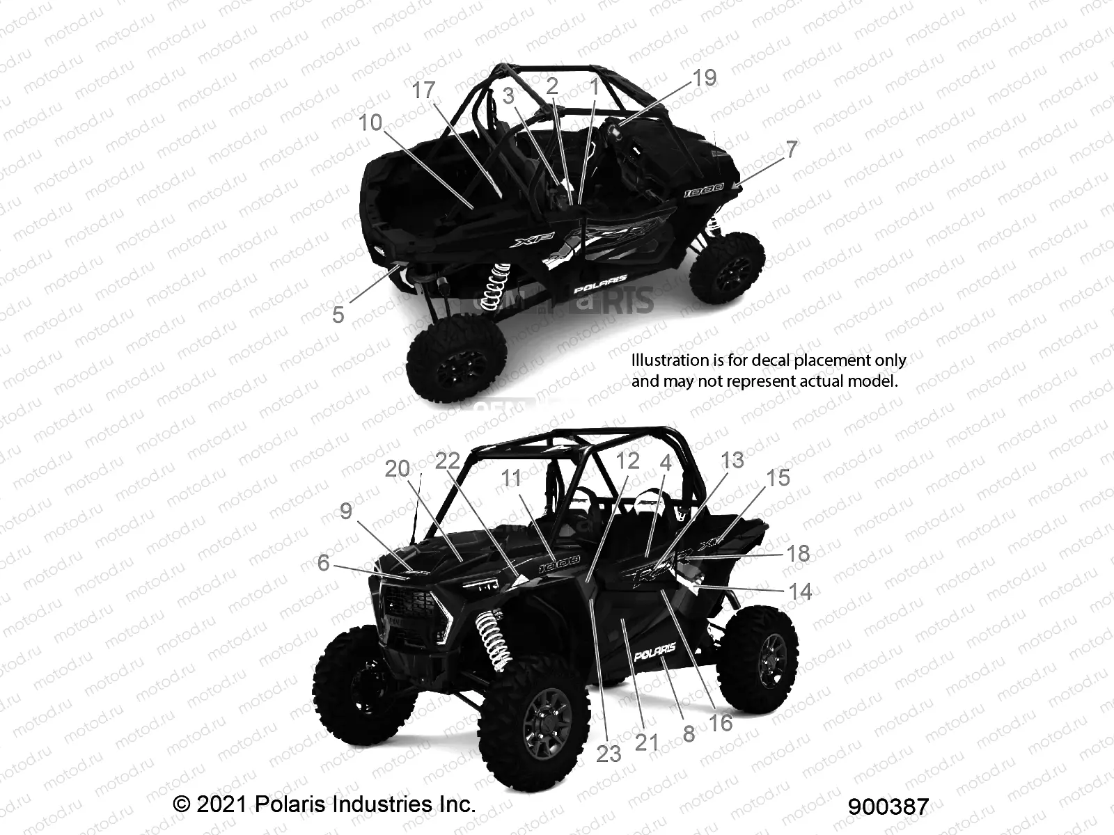 BODY | BODY, DECALS - Z22NAK99AK/AR/BK/BR/NAV99AK/AR/BK/BR (900387)