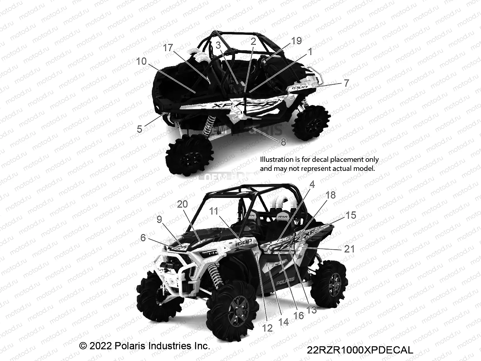 BODY | BODY, DECALS - Z22NAM99AR (900243)