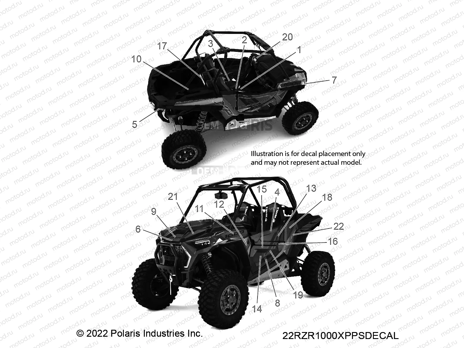 BODY | BODY, DECALS - Z22NAR99AF/BF (900244)